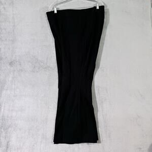 Slim Factor By Investments Pull-on Straight Black Leggings Pants Plus 3X Office